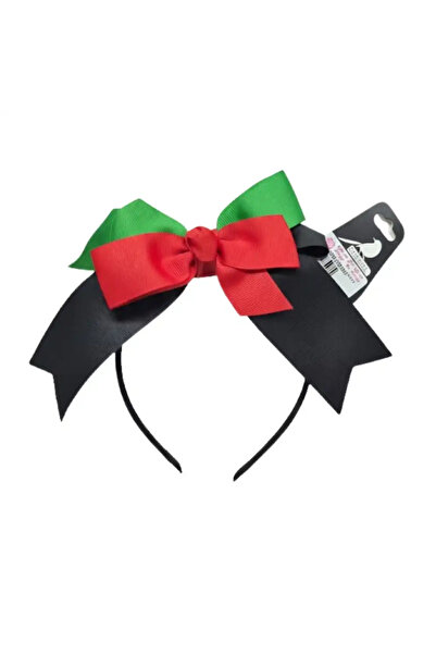 Generic UAE National Day Themed Hairband With Red Black And Green Ribbon For Kids