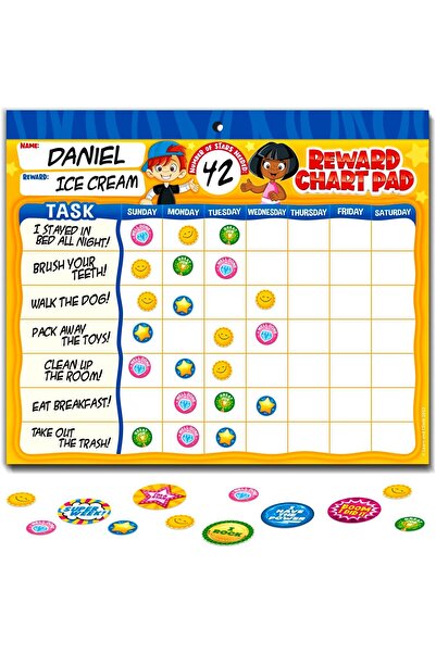 Learn & Climb نظام مخططات مكافآت السلوك - ٢٦ مخططًا روتينيًا، ٢٨٠٠ ملصقًا