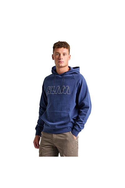 Slam Logo Hoodie Men's Blue Sweatshirt Men's Sweatshirt A106009S00