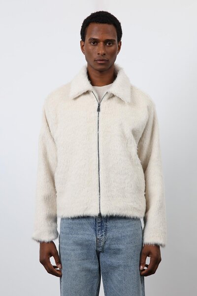 Antioch Ecru Soft Textured Men's Coat