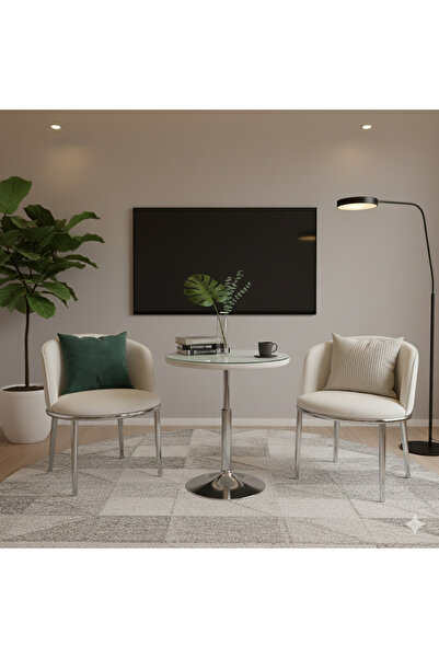 NZONE STORE Modern table with two chairs in a contemporary and elegant design