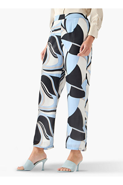 FAV Wide Leg Mid-Rise Printed Palazzo Pants
