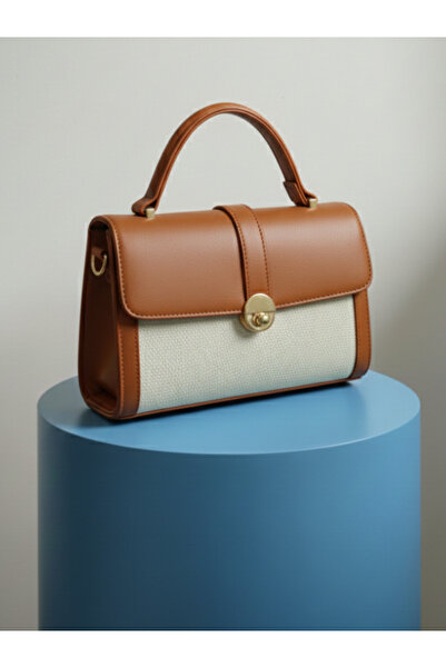 MRB حقيبة كتف نسائية متوسطة الحجم مصنوعة خصيصًا من القماش المنسوج