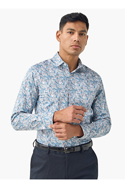 FAV Regular Fit Shirt with Collar and Long Sleeves