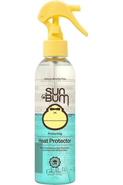 Sun Bum بخاخ حماية من الحرارة، نباتي وخالٍ من القسوة، لجميع أنواع الشعر، 6 أونصة