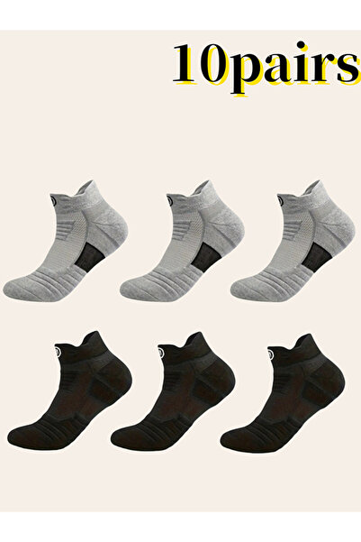 Take Two By Styli Pack of 10 - Multicolor Short Crew Socks