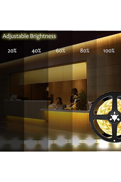 OEM LED Light Strip, 3 m, 180 LEDs, Battery-Powered, IR Remote, 8 Modes, Timers