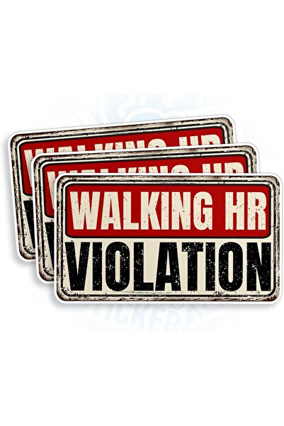 ALAYRA International (3 قطع) ملصق فينيل مقاس 3 بوصات لانتهاك معدل ضربات القلب...