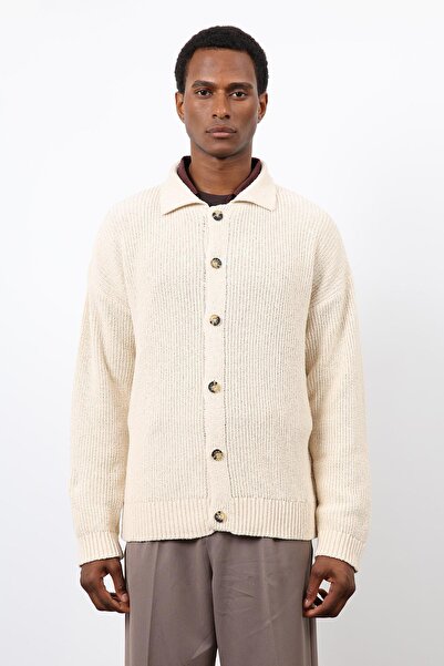 Antioch Stone Knitted Sweater Men's Cardigan
