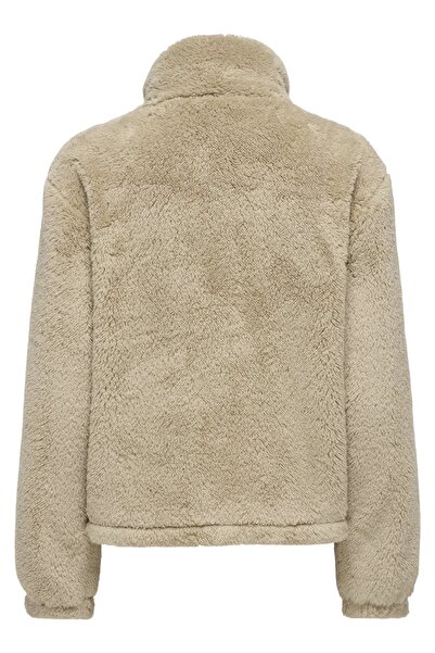 ONLY Women's / Girls' Beige Jacket Model Code: (15367482) Onlbarı Life Teddy Jacket Bf Otw