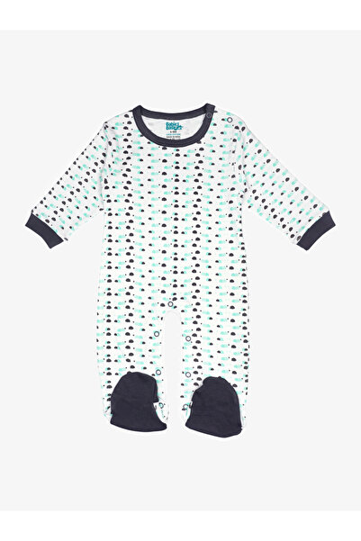 Babies Basic By Styli 5-Piece 100% Cotton Bib, Romper, Mittens, Cap and Sleepsuit Set