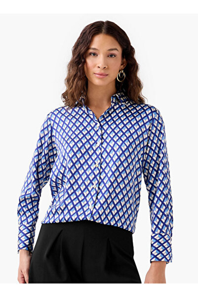 FAV Regular Fit Satin Shirt with Collar