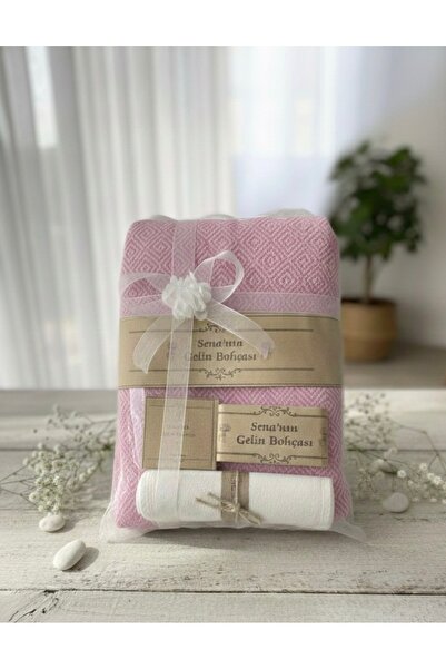 Bursa Home Gelin Bohçası Hamam Seti & Hediyelik ( Kese,Peştemal,Sabun,Topuk T...