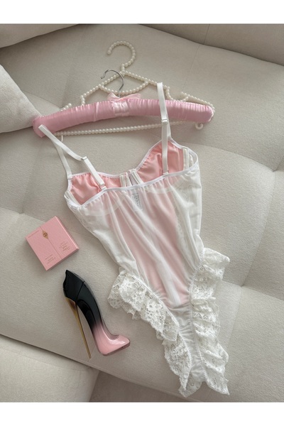 EDLİNGERİE Body vintage cu detaliu din dantelă Jinx