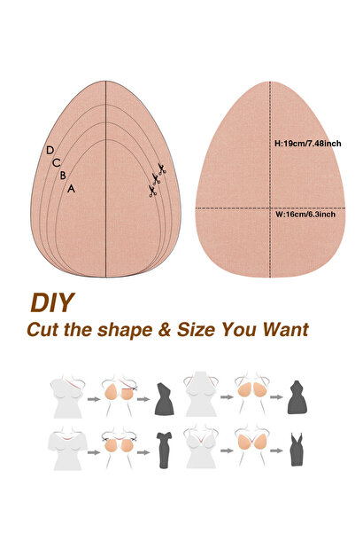 Styli عبوة من 3 ملصقات لاصقة لغطاء الحلمة قابلة للتعديل حسب الشكل والحجم