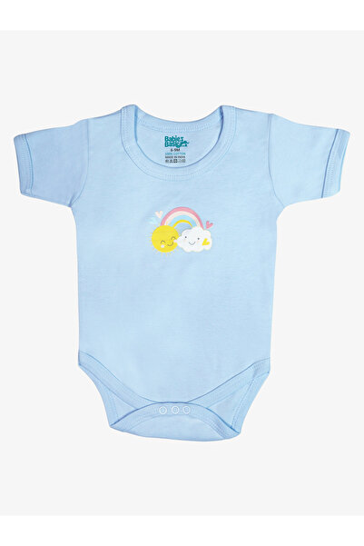 Babies Basic By Styli 5-Piece 100% Cotton Bib, Romper, Mittens, Cap and Sleepsuit Set