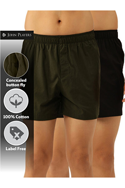 John Player By Styli Pack of 2 - Men Cotton Boxers