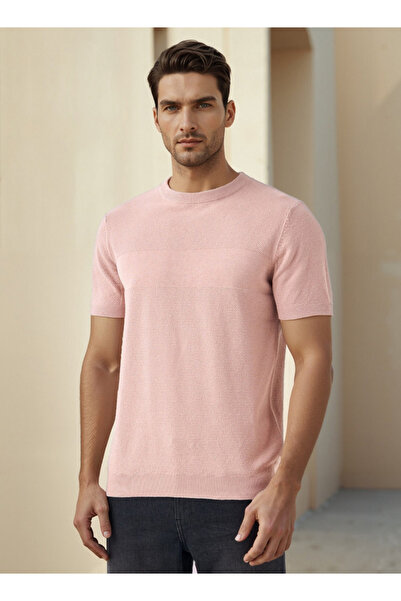 FAV سترة ذات رقبة دائرية وأكمام قصيرة