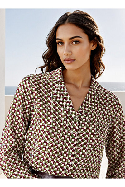 FAV Printed Notch Collar Shirt