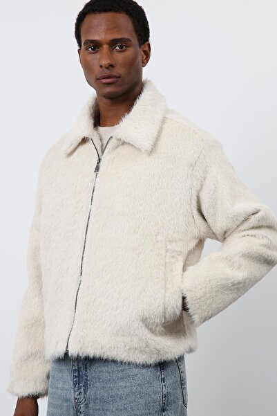 Antioch Ecru Soft Textured Men's Coat