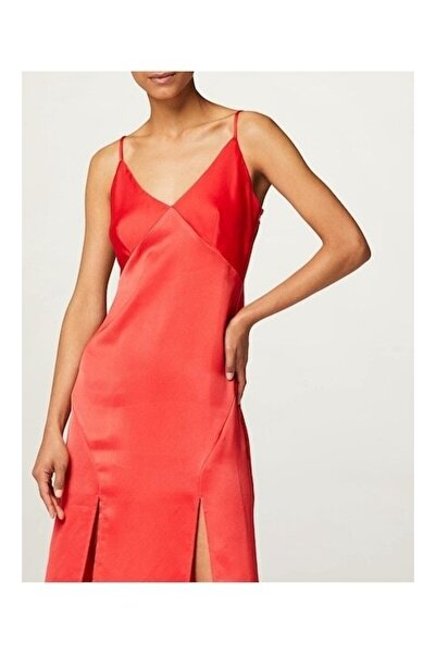 Truth & Fable Women's Cami Midi Dress, Red, S