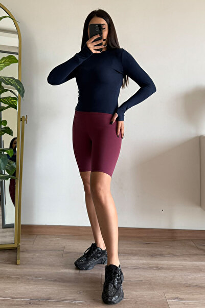 CİDDE Γυναικεία υφασμάτινη μπλούζα με λεπτομέρεια που περνάει από το δάχτυλο