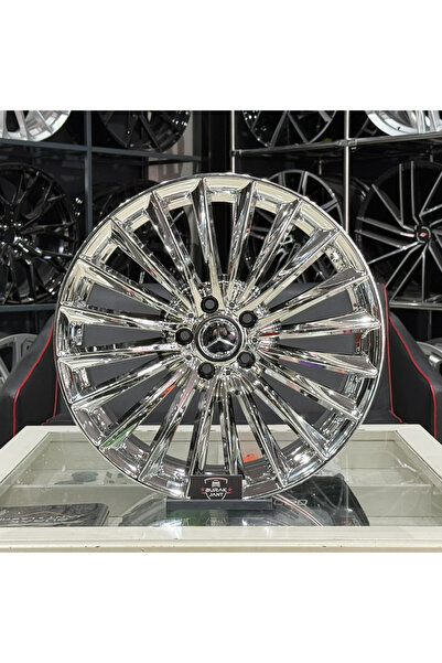 powcan 19 İNÇ 5X112 MERCEDES ÖN/ARKA C VE E SERİSİ UYUMLU KROM JANT MODELİ (4...