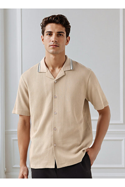 FAV Regular Fit Jacquard Textured Shirt