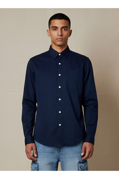 Lee Cooper قميص رجالي بقصّة عادية وأكمام طويلة