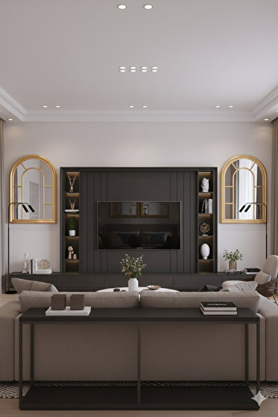 Generic Elegant mirror set with a luxurious frame, 100 x 70 cm