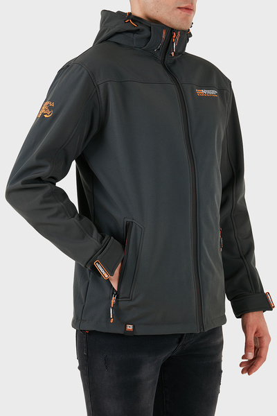 Norway Geographical Ανδρικό παλτό αποσπώμενο με κουκούλα Softshell, ανθεκτικό στον άνεμο και το νερό MONT TAKE