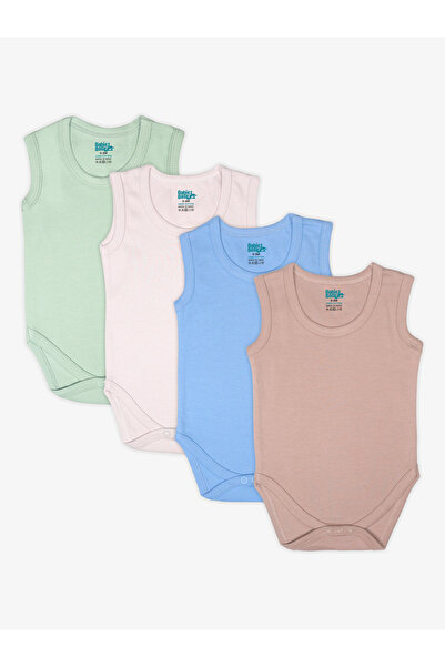Babies Basic By Styli Pack of 3 - 100% Super Combed Cotton Sleeveless Bodysuit