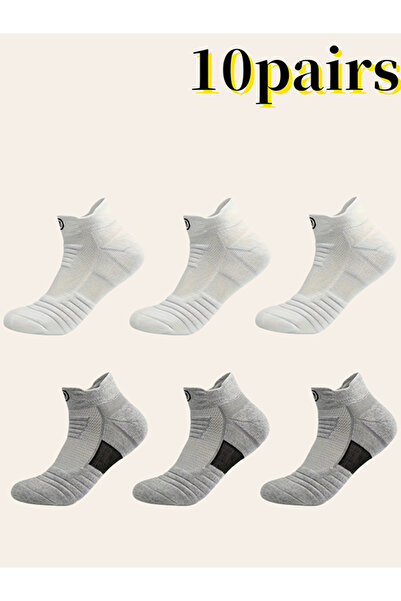 Take Two By Styli Pack of 10 - Multicolor Short Crew Socks