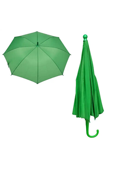 Generic Easy Folding UAE National Day Plain Portable Umbrella For Kids- Green