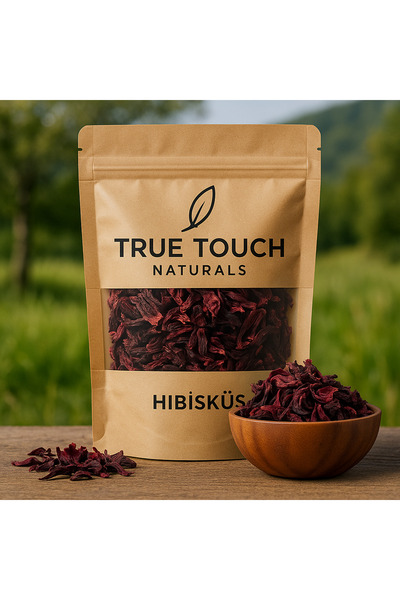 True Touch Hibisküs Çayı 100gr. ( Zebra Çayı - Medine Gülü - Nar Çiçeği - Amb...