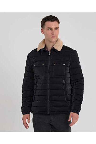 BLACKMOOD Мъжка пухена яке с двойна яка