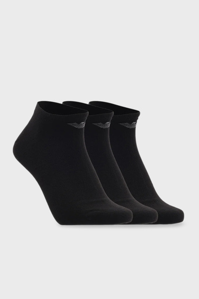 Emporio Armani Чорапи с лого, памук, 3 чифта, мъжки ЧОРАПИ EM000550 AF14446 MC061