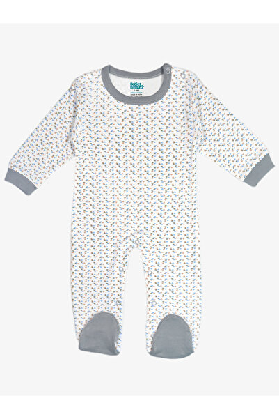 Babies Basic By Styli 5-Piece 100% Cotton Bib, Romper, Mittens, Cap and Sleepsuit Set