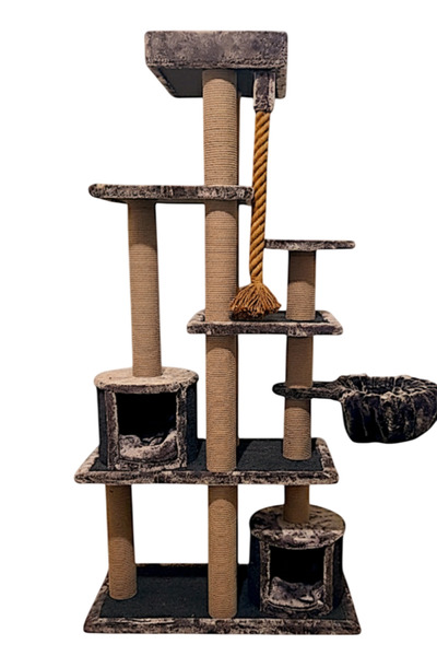 Ovisso لوح خدش للقطط وبيت للقطط من إكسبريس ماما