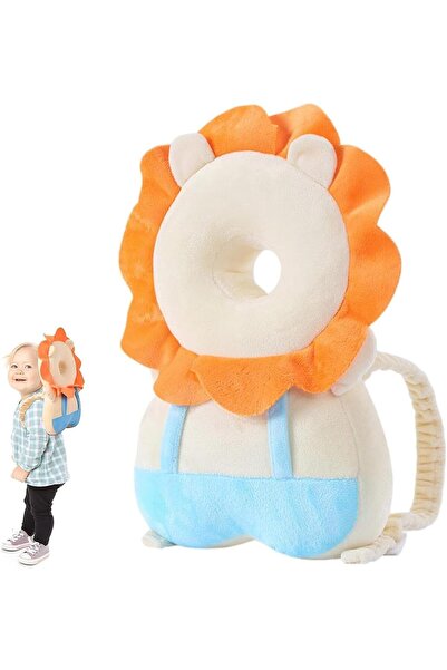 Arabest Lion Baby Head Protector Backpack – Polypropylene Cotton, Adjustable Safety Cushion, One S