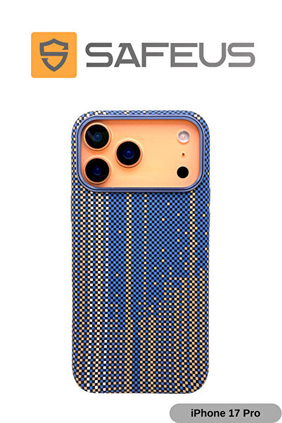 SAFEUS حافظة آيفون 17 برو من ألياف الكربون مع ميزة MagSafe، مقاومة للصدمات وع...