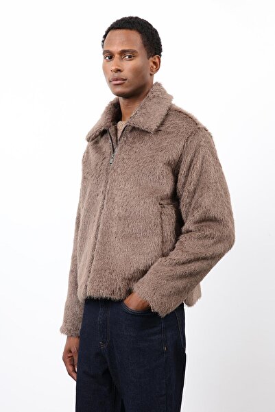 Antioch Light Brown Soft Textured Men's Coat
