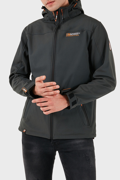 Norway Geographical Ανδρικό παλτό αποσπώμενο με κουκούλα Softshell, ανθεκτικό στον άνεμο και το νερό MONT TAKE