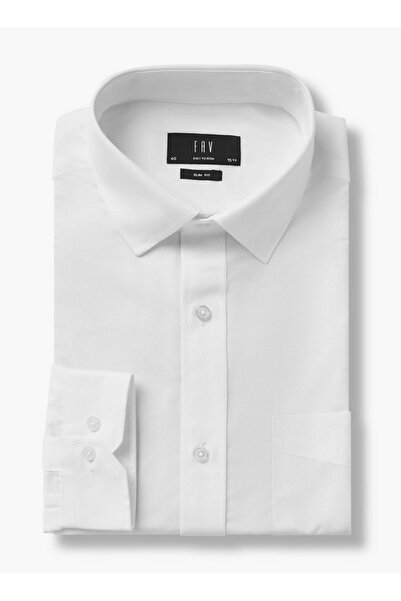 FAV Set of 2 - Men Slim Fit Collared Long Sleeves Shirt