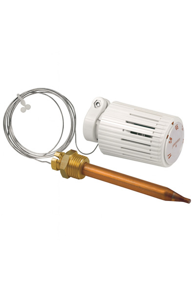 GIACOMINI Cap termostat R462LX011, cu capilar și piuliță, reglare 1/2”, 20÷70 °C