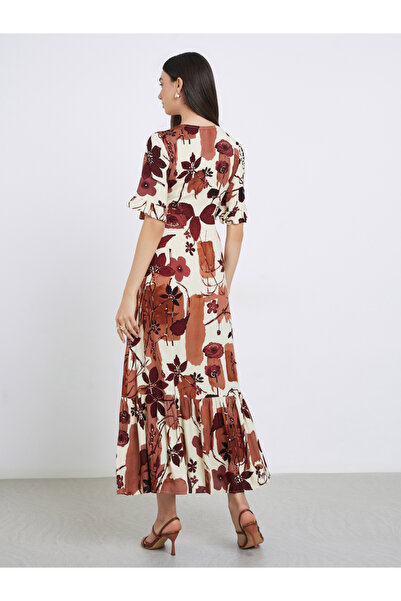 Maxim Creation By Styli Floral Print A-Line Maxi Dress