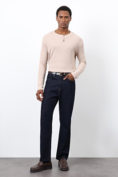 Antioch Beige Corded Fabric Button Collar T-Shirt