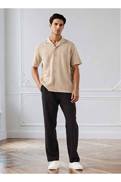 FAV Regular Fit Jacquard Textured Shirt