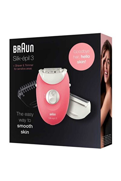Braun Group Original Braun Silk-épil 3 3440 epilator with extra shaving head.