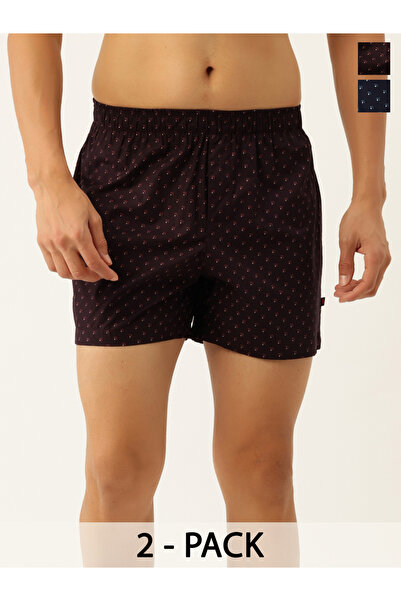 John Player By Styli Pack of 2 - Men Printed Cotton Boxers